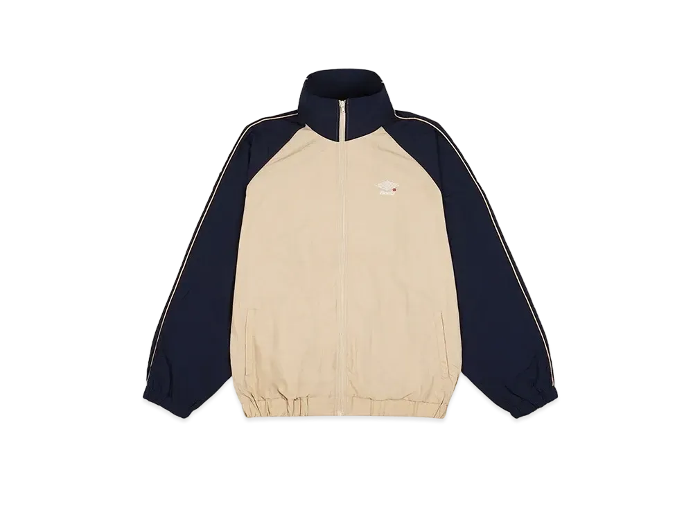 9090 Tech Nylon Track Jacket "Navy × Beige"