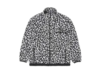 WACKO MARIA Leopard Light Boa Fleece Jacket "White"