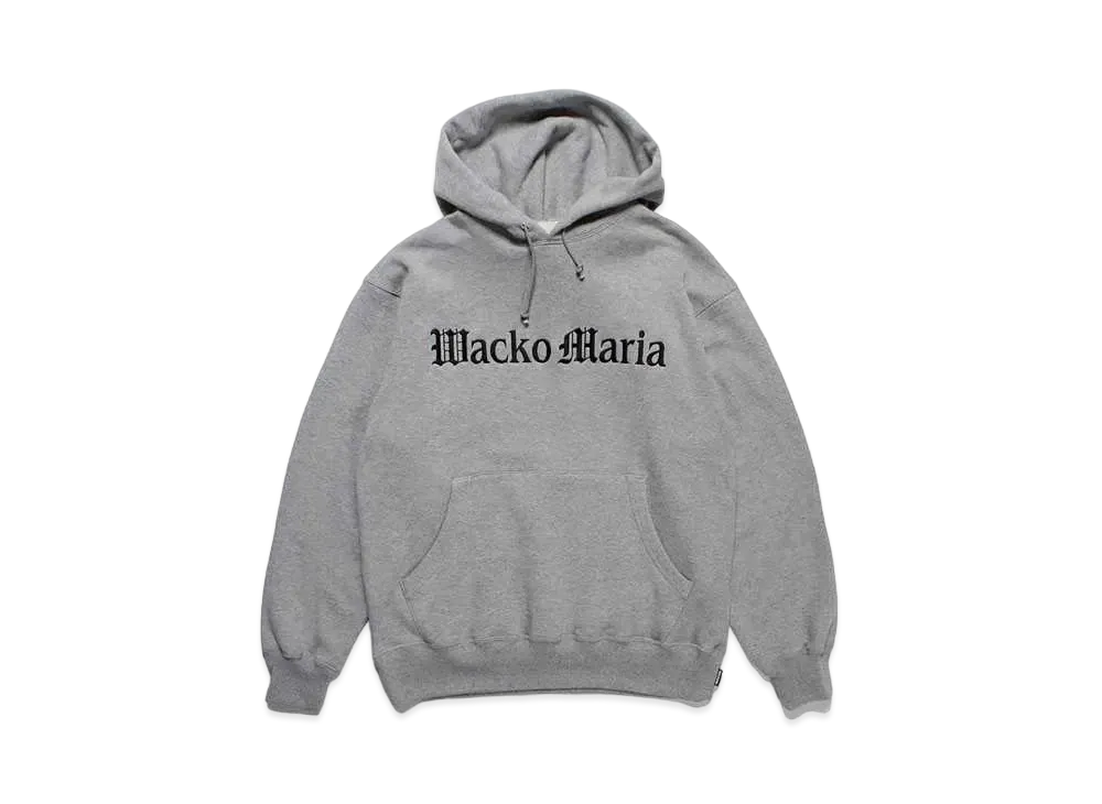 WACKO MARIA Middle Weight Pull Over Hooded Sweat Shirt "Gray"