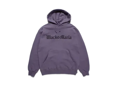 WACKO MARIA Middle Weight Pull Over Hooded Sweat Shirt "Purple"