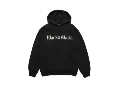 WACKO MARIA Middle Weight Pull Over Hooded Sweat Shirt "Black"