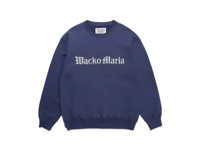 WACKO MARIA Middle Weight Sweat Shirt "Navy"