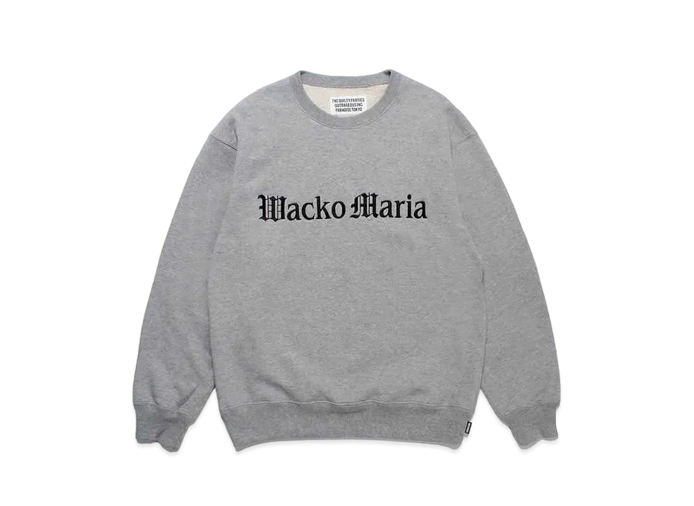 WACKO MARIA Middle Weight Sweat Shirt "Gray"