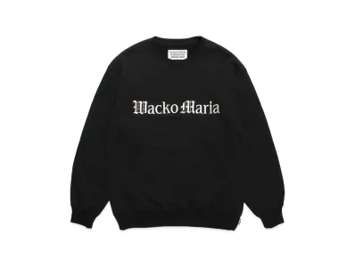 WACKO MARIA Middle Weight Sweat Shirt "Black"