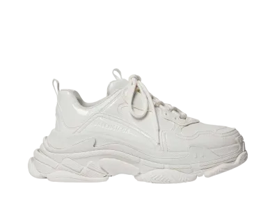 BALENCIAGA Women's Triple S Sneaker "White"