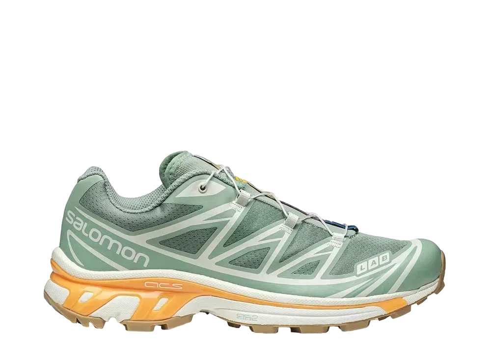 サロモン XT-6 "グラニテ グリーン/ブレイジング オレンジ"