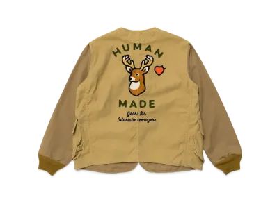 HUMAN MADE Collarless Hunting Jacket "Beige"