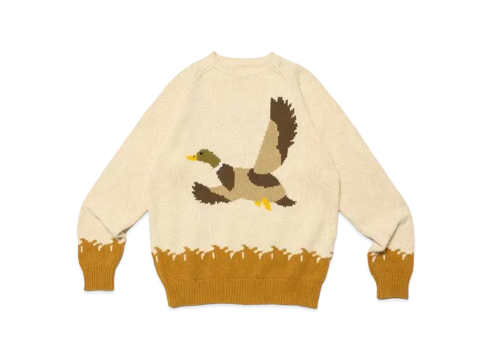 HUMAN MADE Duck Knit Sweater "Beige"