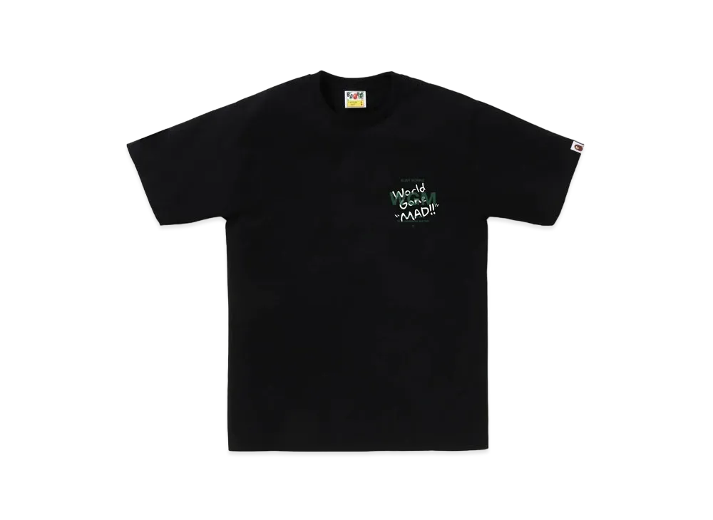 A BATHING APE Woodland Camo Wgm Ape Head Tee "Black"