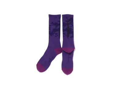 A BATHING APE Woodland Camo Socks "Purple"