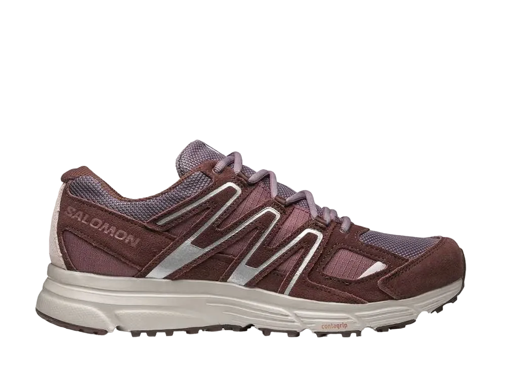 サロモン Xミッション4 スウェード "ムーンスケイプ/ワイルドジンジャー/ビターチョコレート"