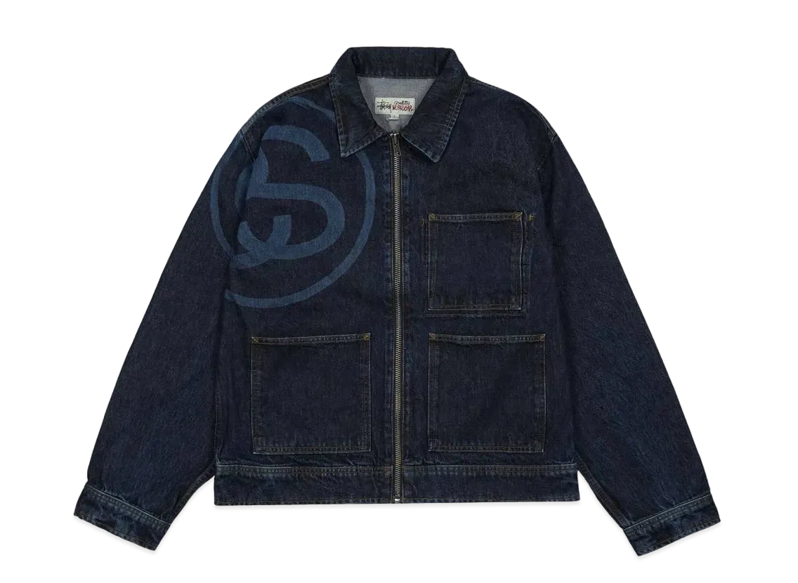 Stussy SS-Link Zip Work Jacket "One Wash"