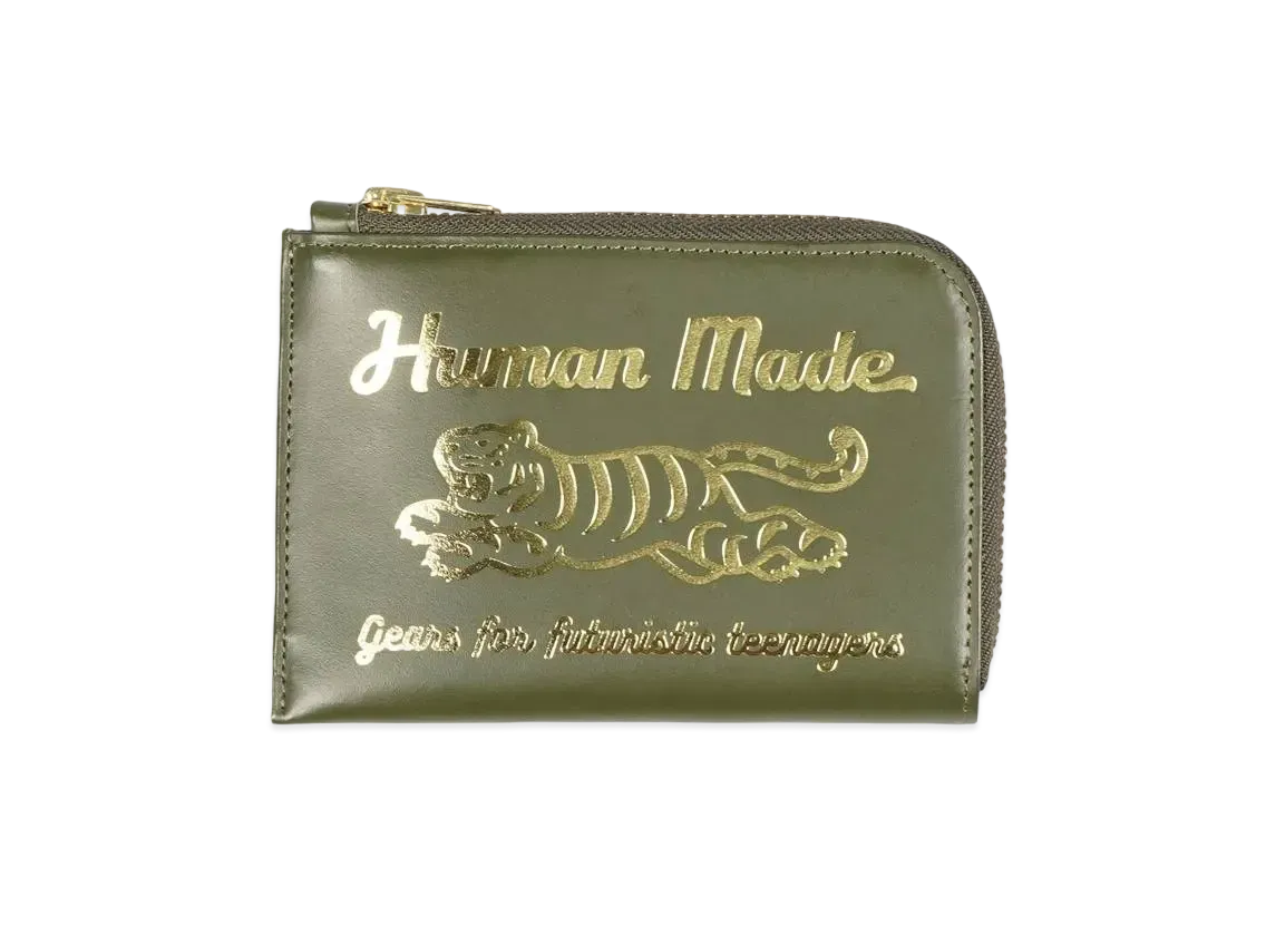 ヒューマン メイド レザー ウォレット "オリーブ ドラブ"