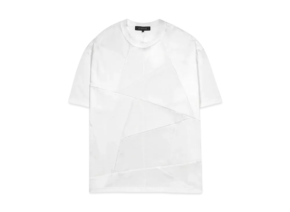 ANREALAGE PANEL PATCHWORK T-SHIRT "WHITE"