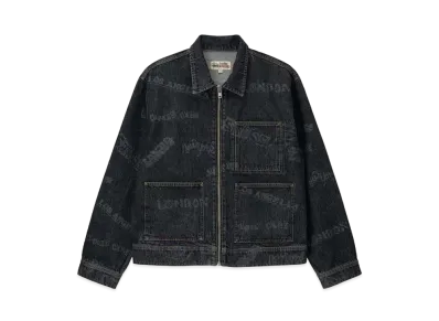 Stussy Worldwide Zip Work Jacket "Black"