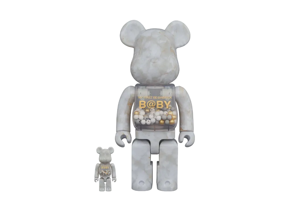 Bearbrick MY FIRST B@BY MARBLE Ver. 100% & 400%