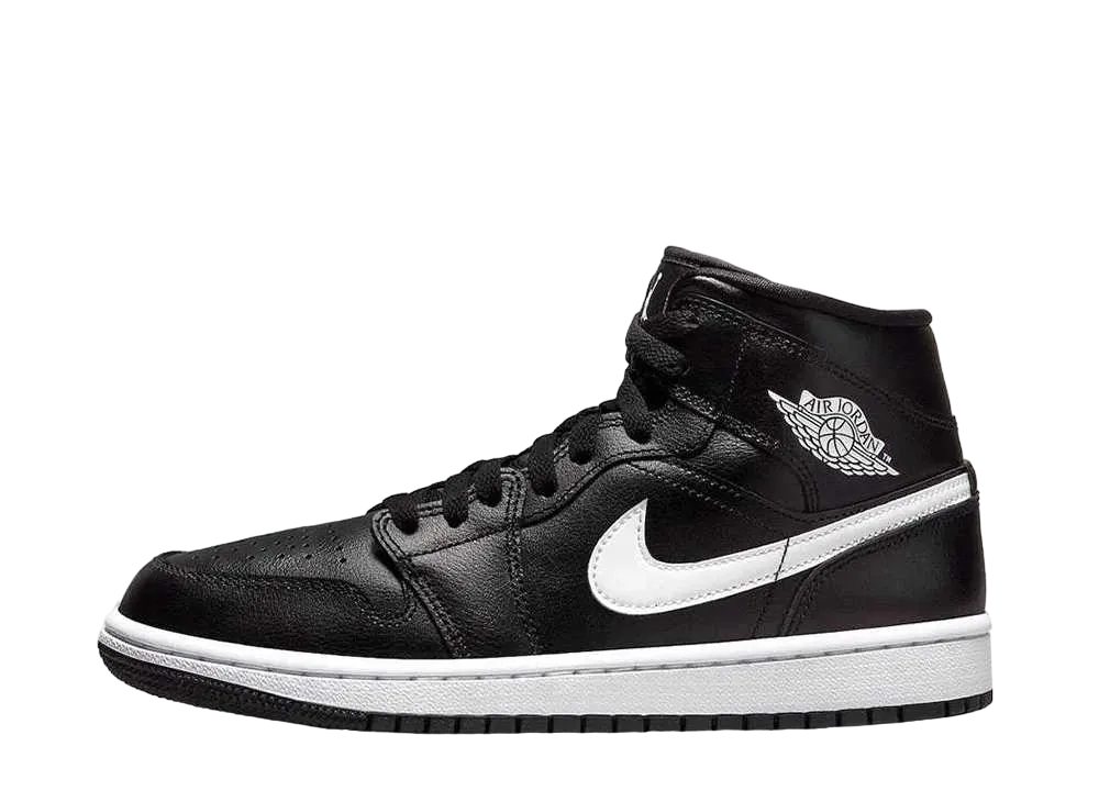 ナイキ ウィメンズ エアジョーダン1 ミッド "ブラック/ホワイト"