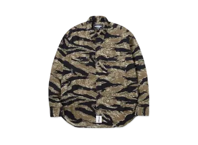 WIND AND SEA x NEIGHBORHOOD Tiger Camo Shirt LS "Olive Drab"
