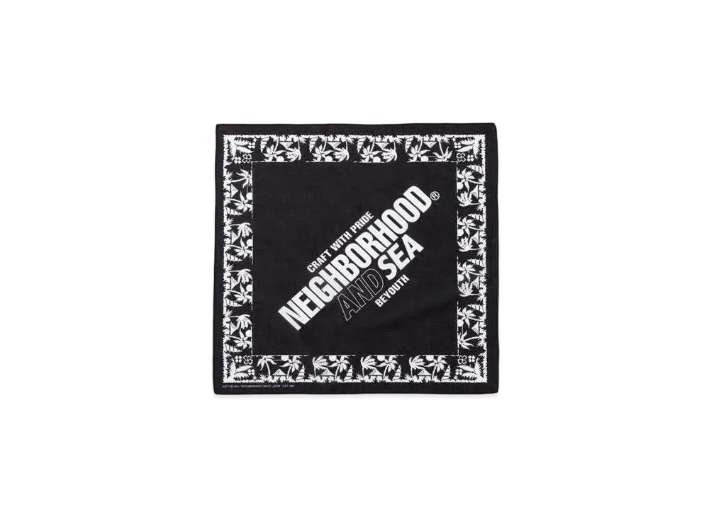 WIND AND SEA x NEIGHBORHOOD Bandana "Black"