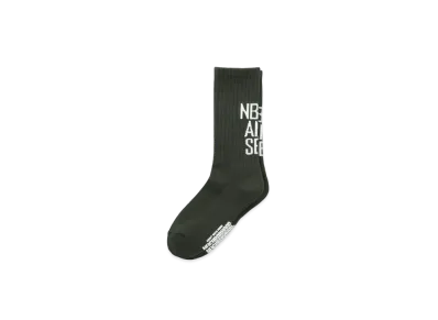 WIND AND SEA x NEIGHBORHOOD Logo Socks "Olive Drab"