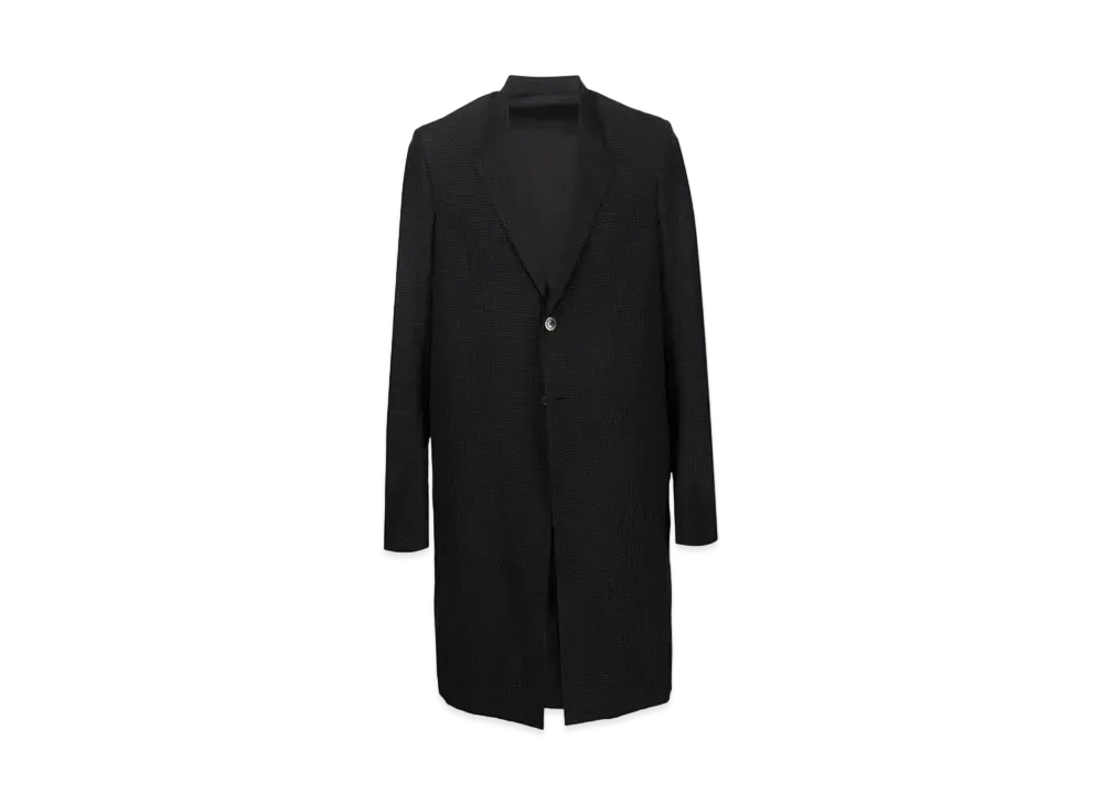 RICK OWENS Textured Single Coat "Black"