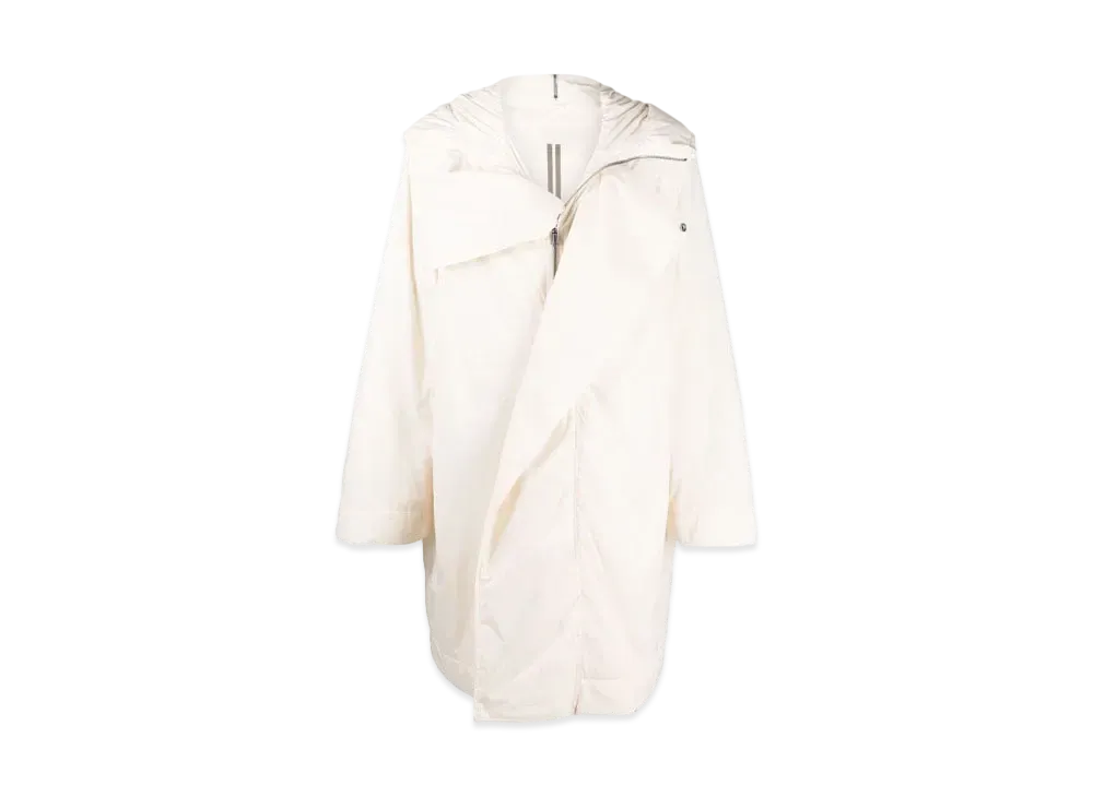 RICK OWENS Oversize Parker Coat "White"
