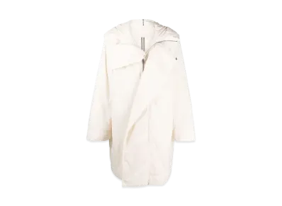 RICK OWENS Oversize Parker Coat "White"