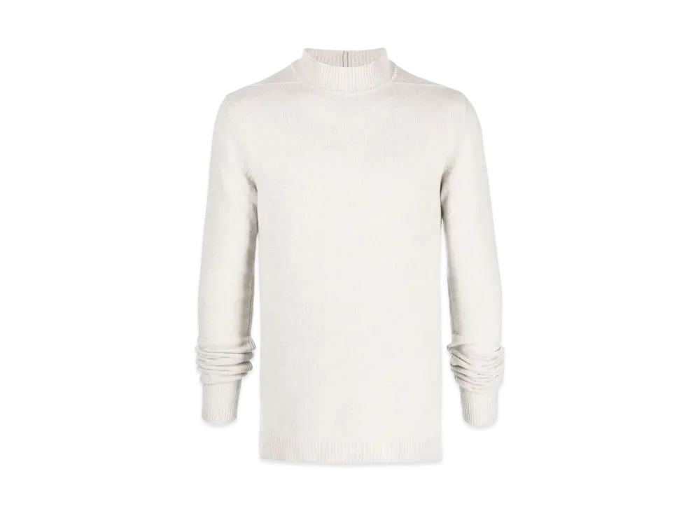 RICK OWENS Mockneck Pullover "White"