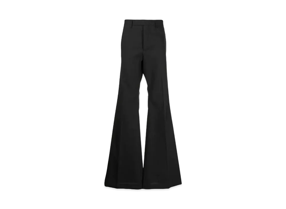 RICK OWENS Mid-rise Flare Pants "Black"
