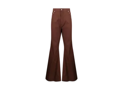 RICK OWENS Bolan High Waist Bootcut Jeans "Brown"