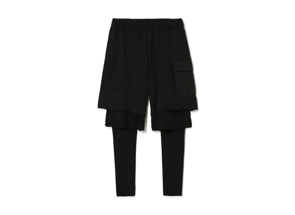 UNDERCOVER Cotton Layered Pants "Black"