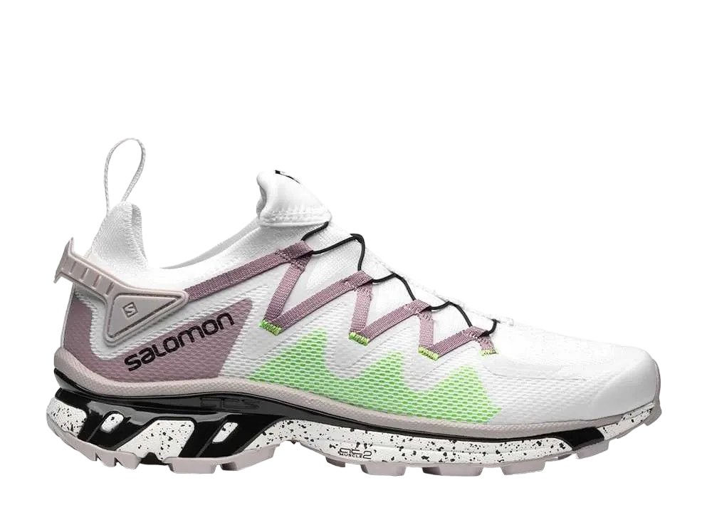 サロモン XTラッシュ "ホワイト/ニンバスクラウド/グリーンゲッコー"