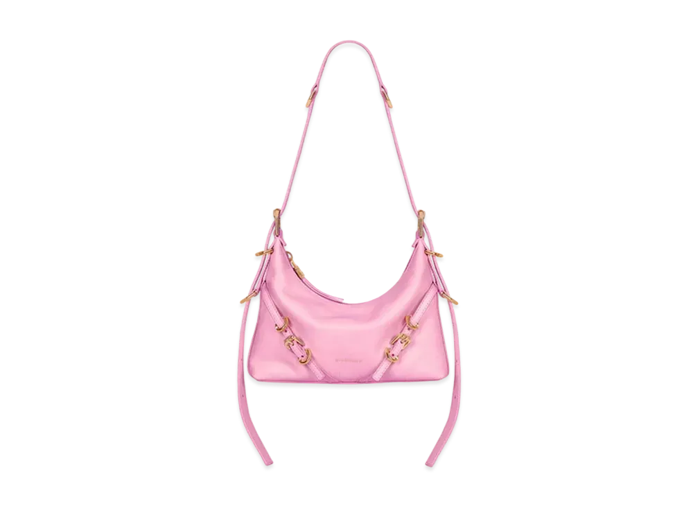 GIVENCHY Mini Voyou Bag In Leather "Grapefruit Pink"