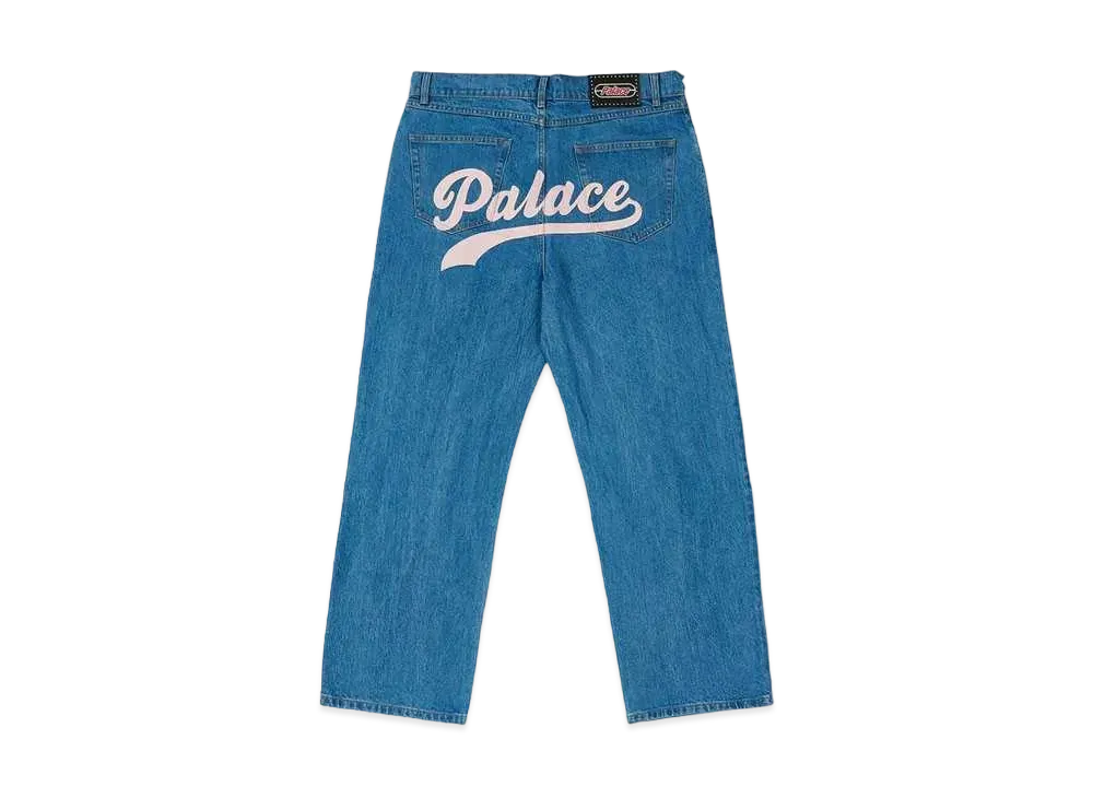 PALACE Chain Script Jean "Stone Wash"