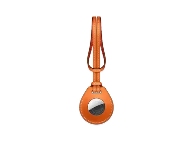 Hermes Apple AirTag Bicolor Bag Charm "Orange"
