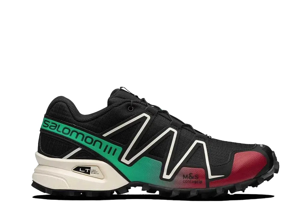 Salomon Speedcross 3 "Black/Ponderosa Pine/Biking Red"