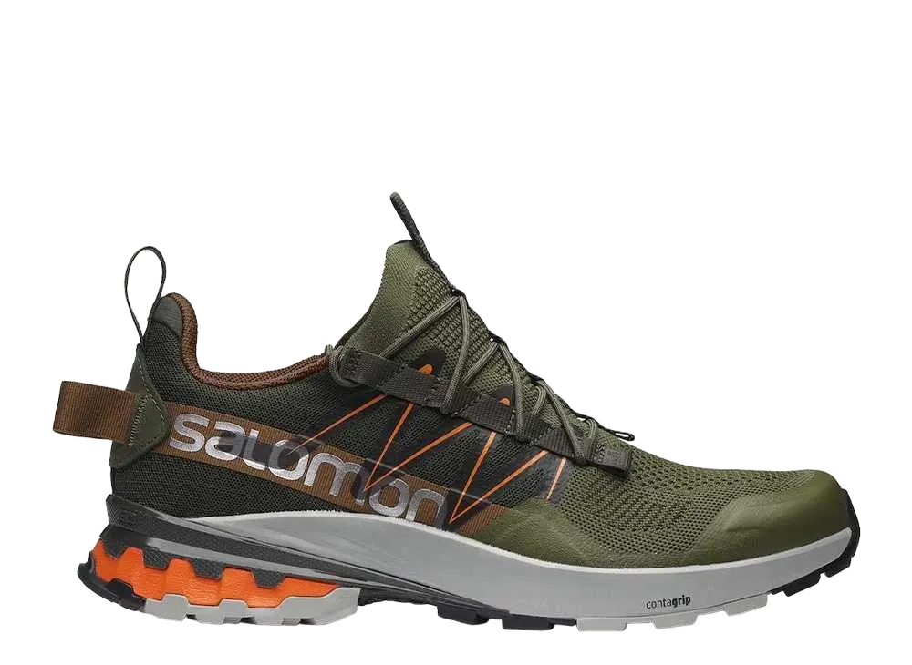 サロモン XA カバー "オリーブ ナイト/ヴィブラント オレンジ"