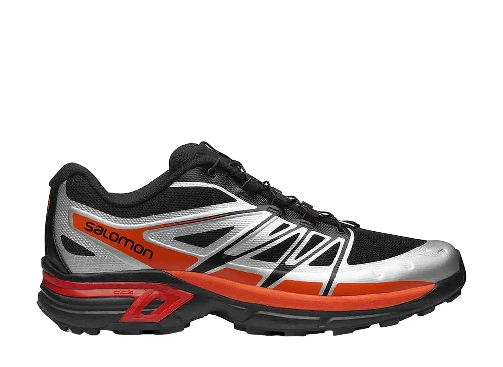 サロモン XTウィングス2 "ブラック/シルバー/バイブラントオレンジ"