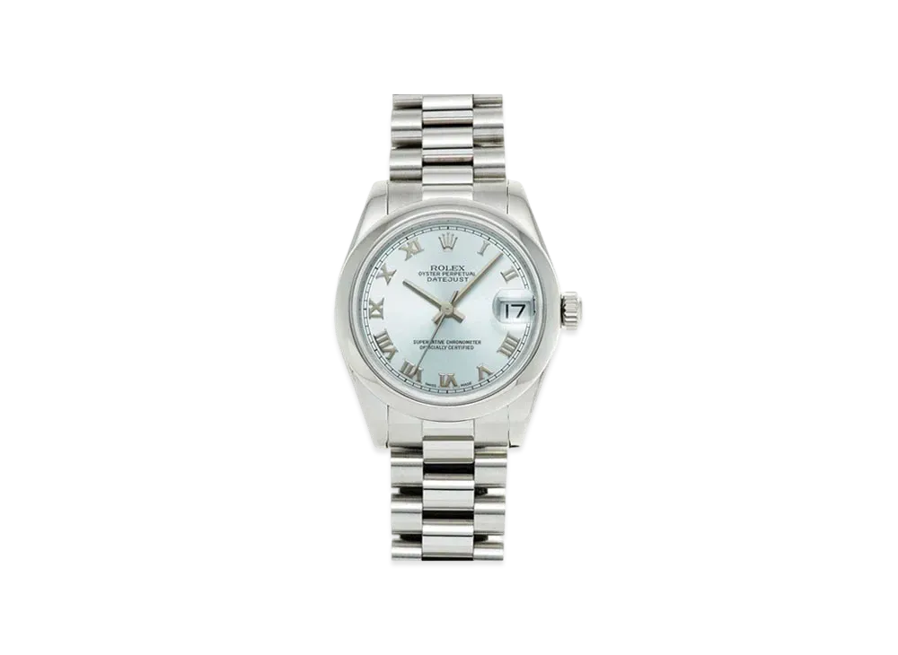 ROLEX Date-Just Ice Blue Dial 178246 K
