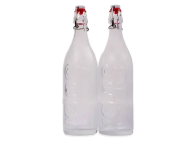 Supreme Swing Top 1.0L Bottle (Set of 2) "Clear"