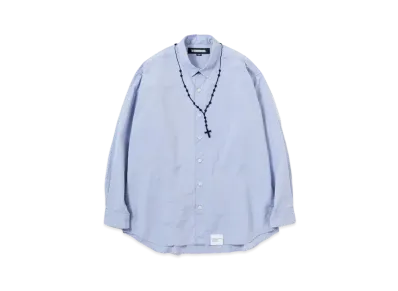 NEIGHBORHOOD Cross Embroidery Shirt LS "Blue"