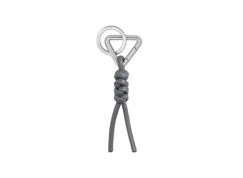 Bottega Veneta Triangle Key Ring "Thunder"