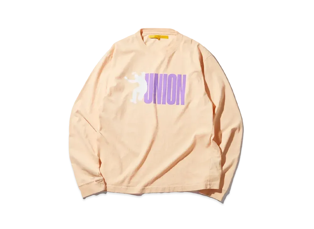 UNION Frontin L/S Reactive Dye Tee "Pink"