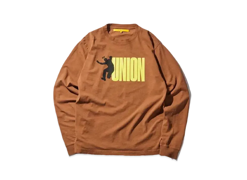 UNION Frontin L/S Reactive Dye Tee "Brown"