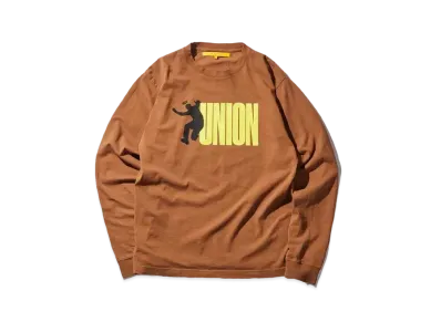 UNION Frontin L/S Reactive Dye Tee "Brown"