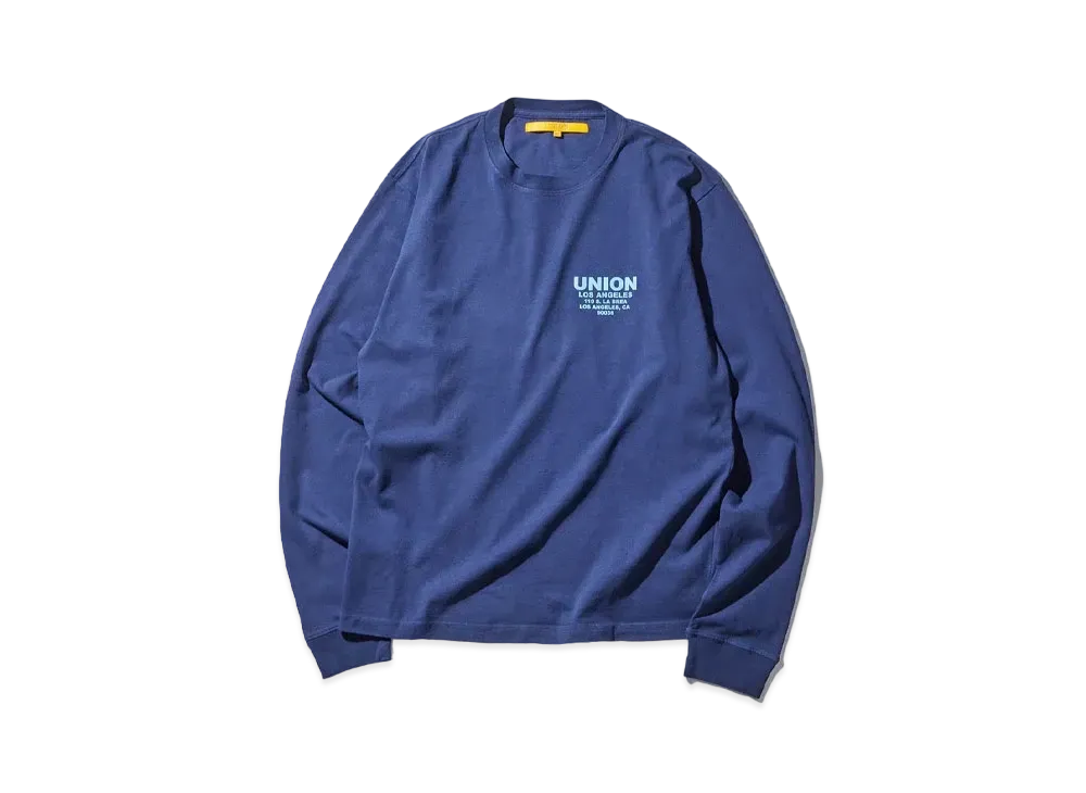 UNION Shop L/S Reactive Dye Tee "Navy"