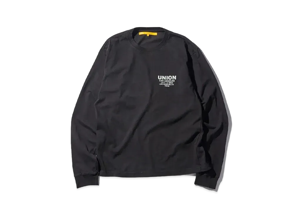 UNION Shop L/S Reactive Dye Tee "Black"