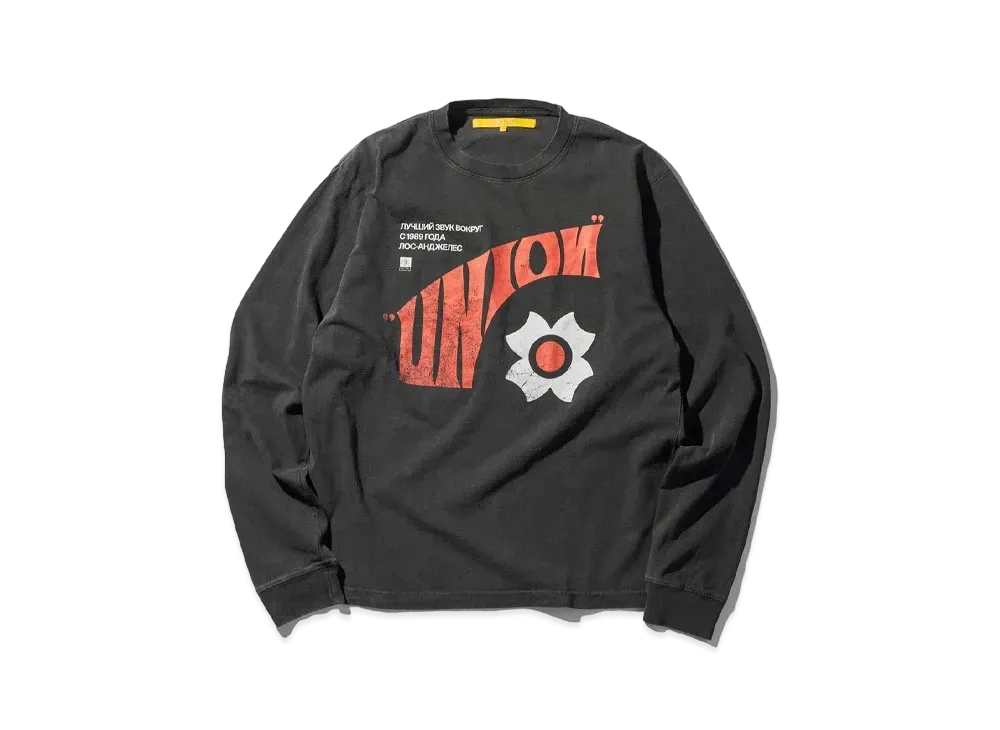 UNION Cyrillic L/S Tee "Black"