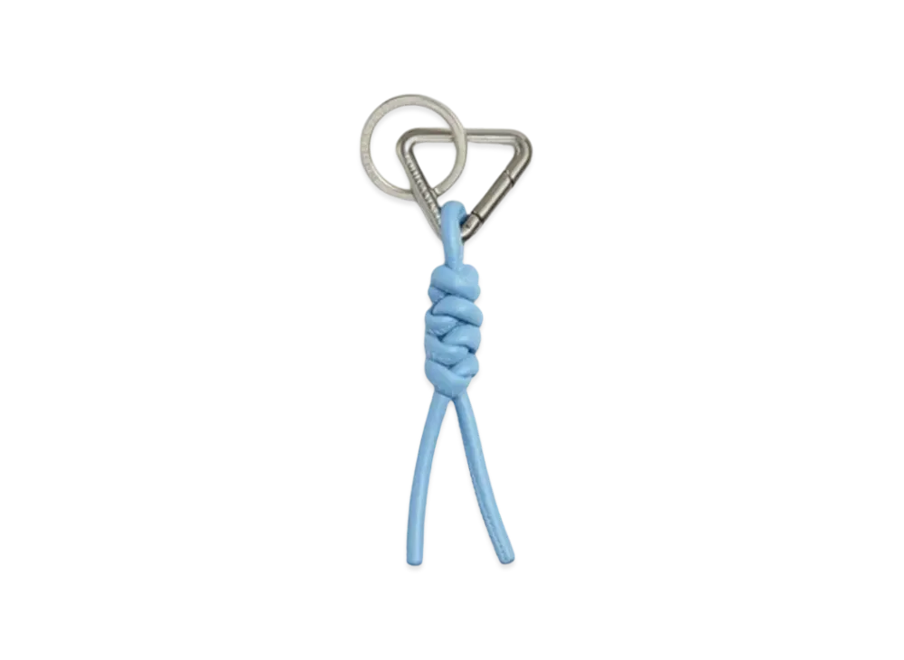Bottega Veneta Triangle Key Ring "Windswept"