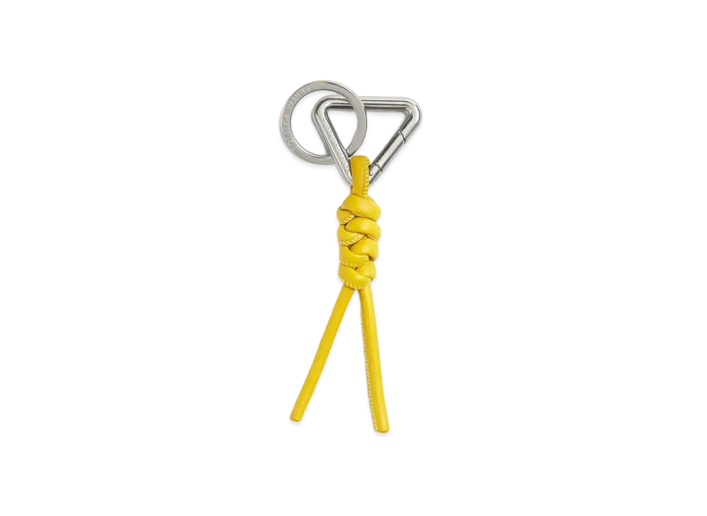 Bottega Veneta Triangle Key Ring "Pollen"